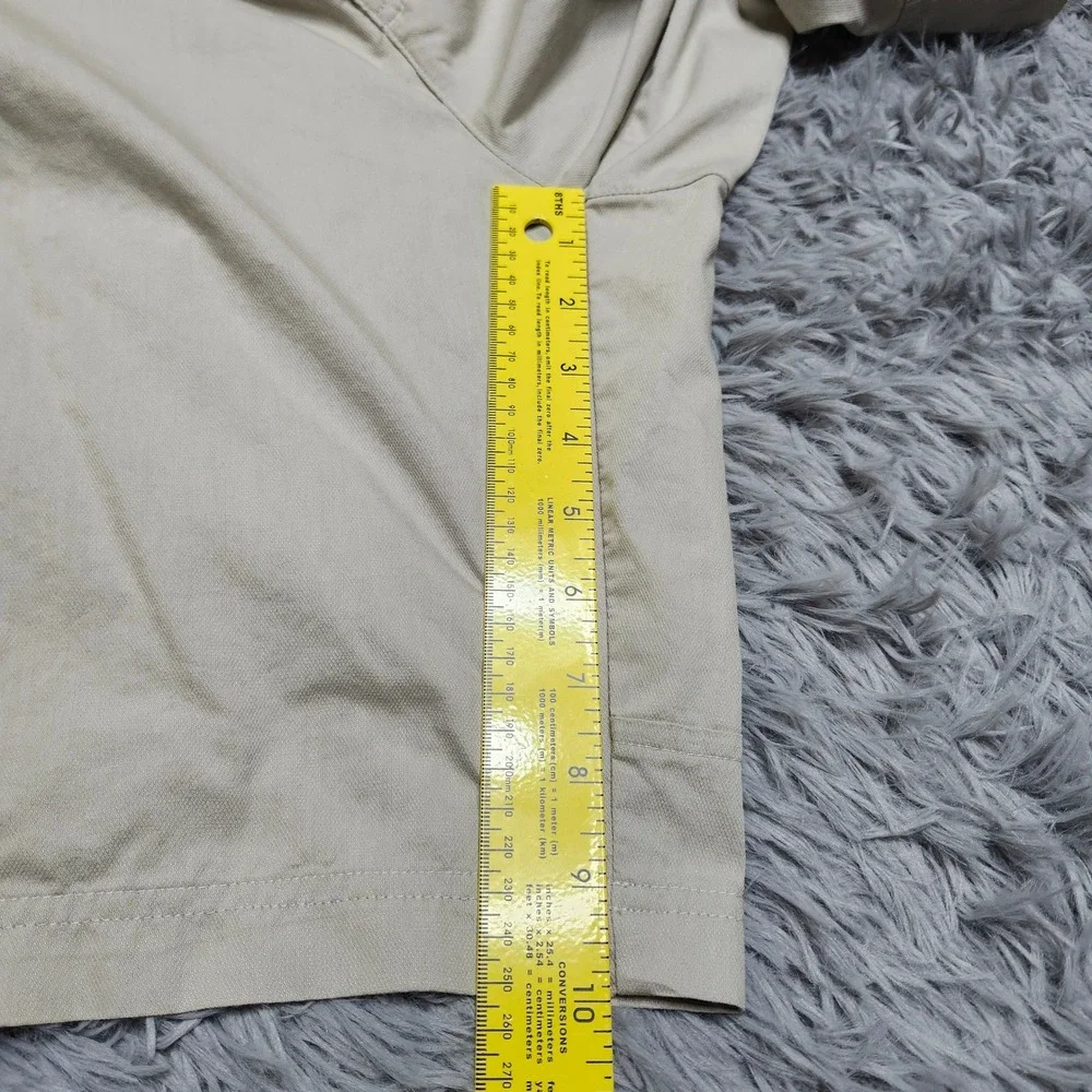 Adidas Mens Shorts Size XL Cargo‎ Drawstring Lightweight Hiking Tan Stretch